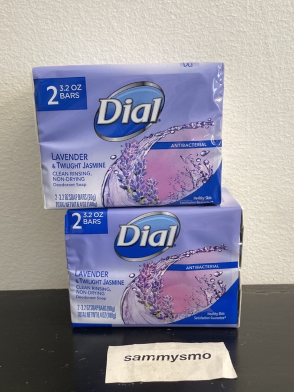 Dial Lavender Twilight Jasmine Antibacterial Soap, 4 bars, 3.2oz. DISCONTINUED